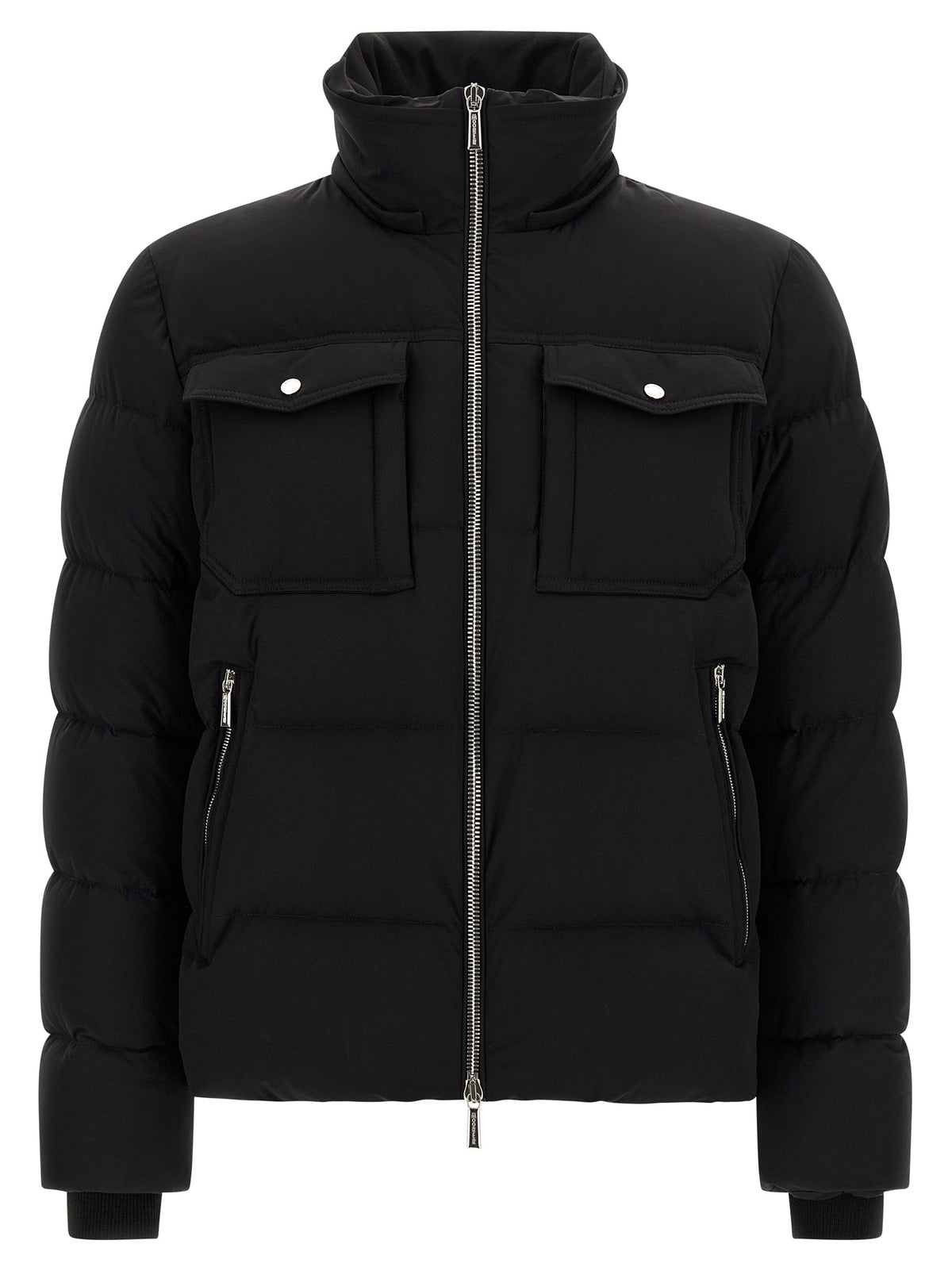 Black Wool Bomber