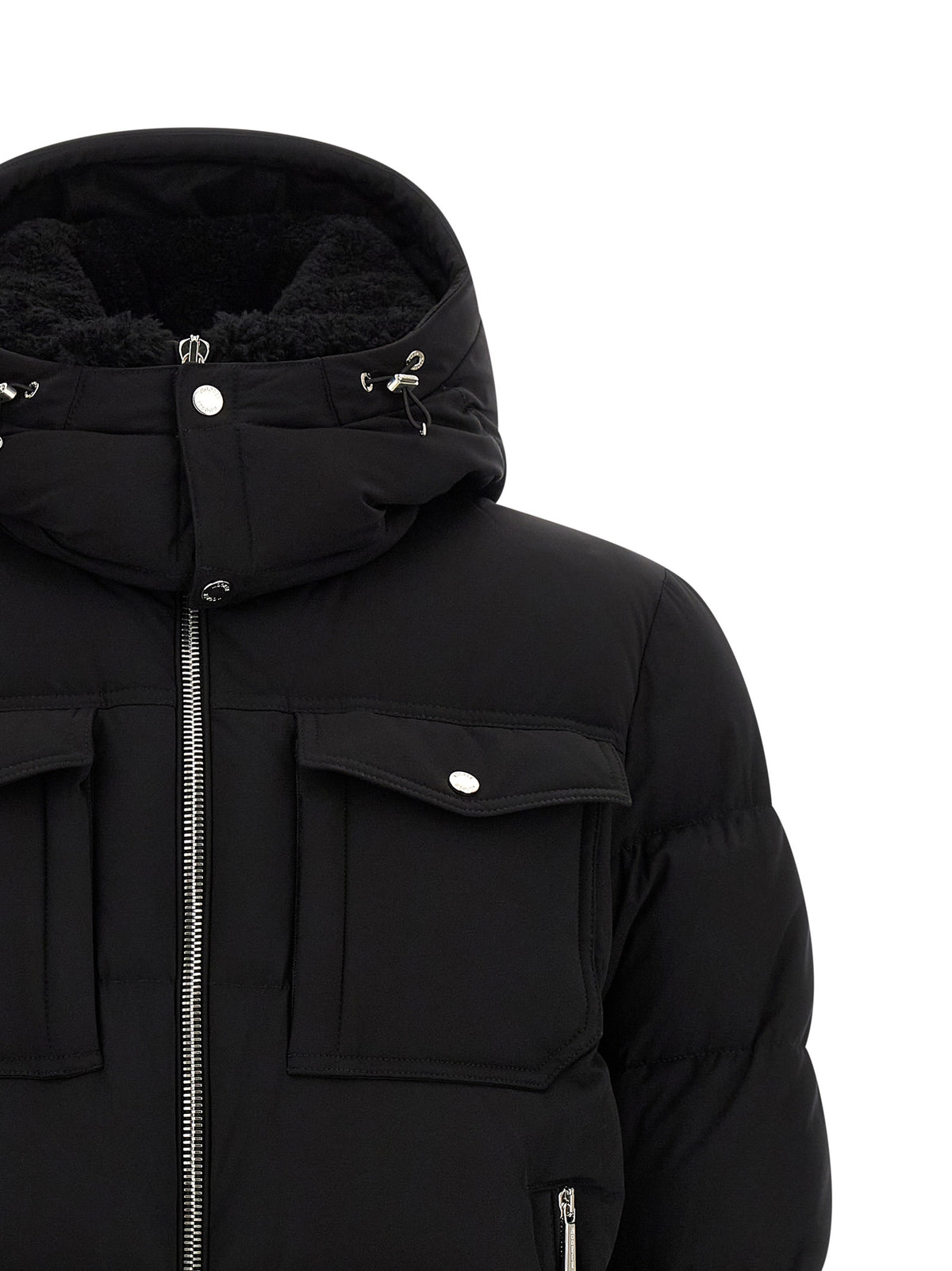 Black Wool Bomber