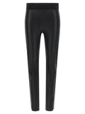 Black Lamb Leather Leggings