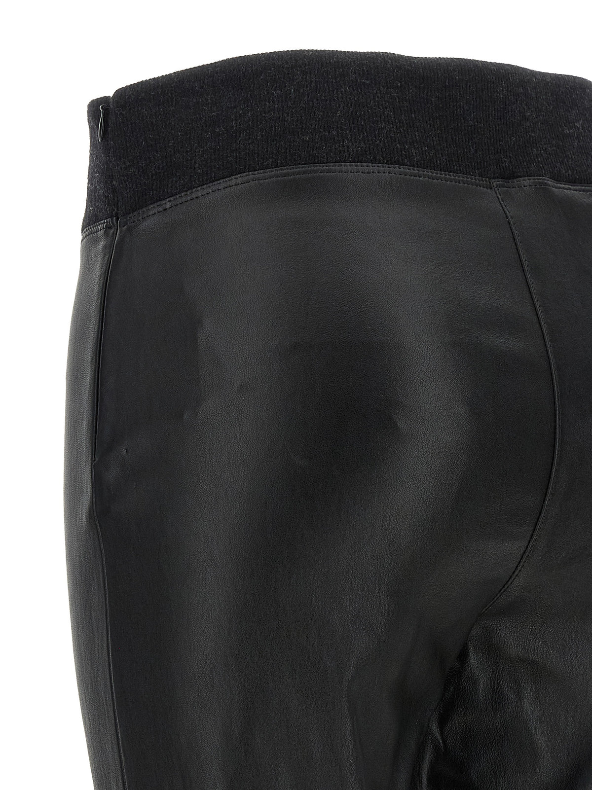 Black Lamb Leather Leggings
