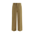 Beige Cotton Chino Pants