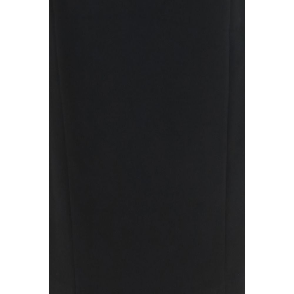 Black Acetate Long Skirt