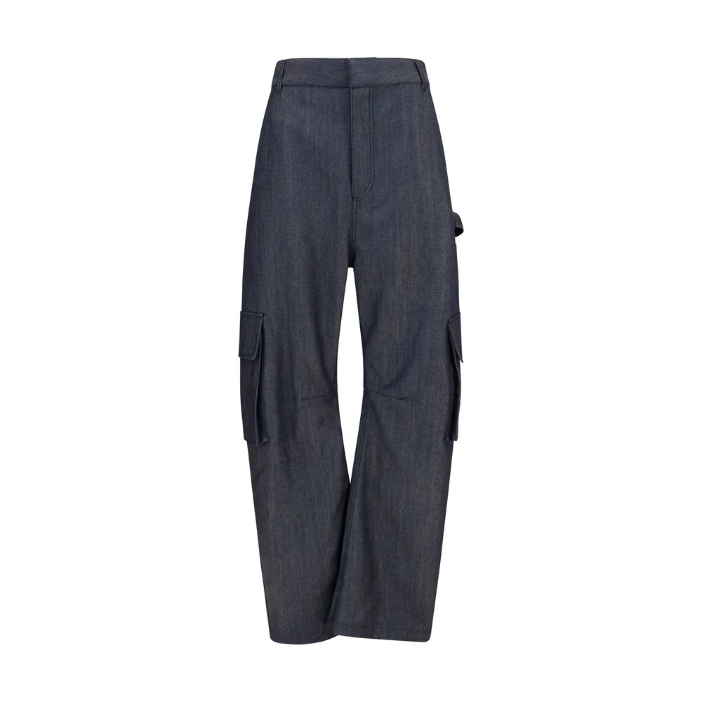 Blue Wool Oves Aries Cargo Pants