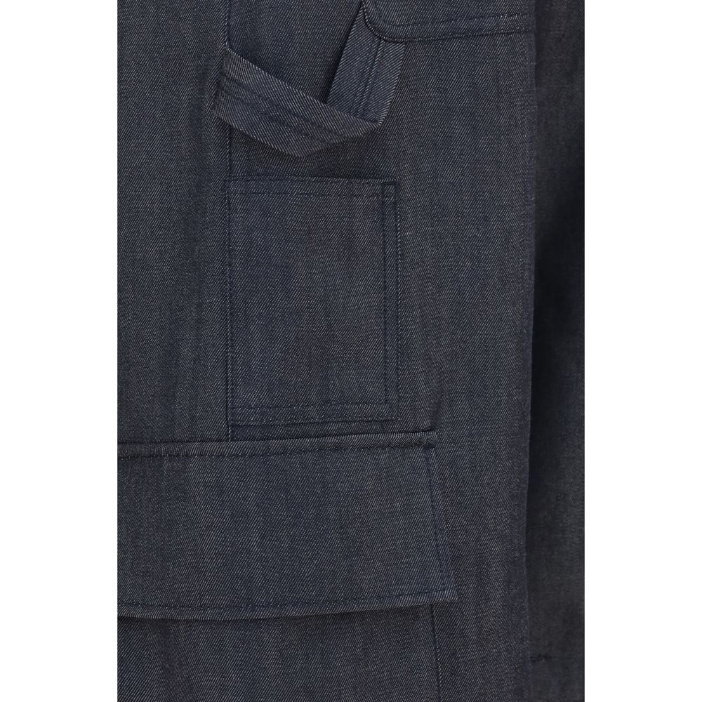Blue Wool Oves Aries Cargo Pants