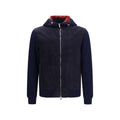 Blue Calf Leather Bos Taurus Full-Length Jacket