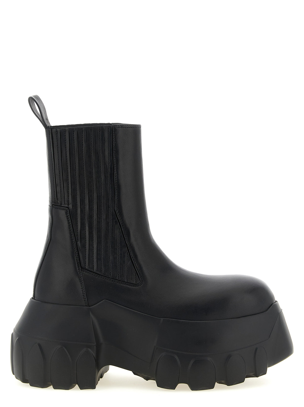 Black Ramie Ankle Boots