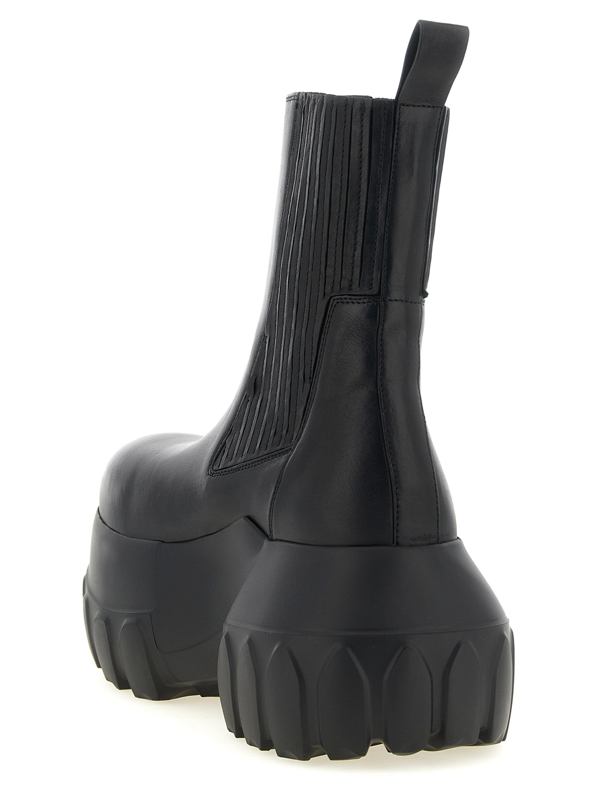 Black Ramie Ankle Boots