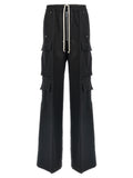 Black Wool Cargo Pants