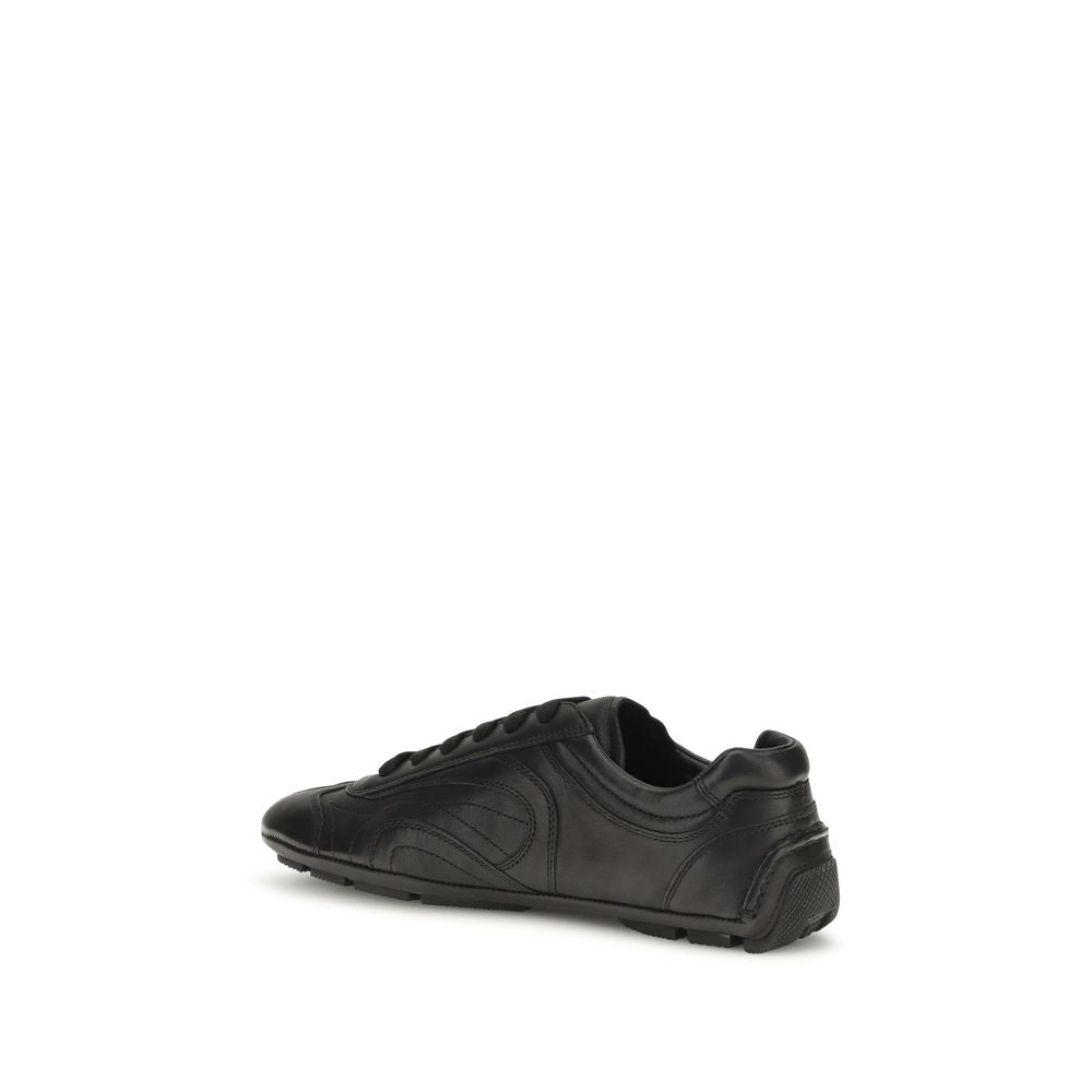 Black Calf Leather Bos Taurus Low Top Sneakers