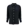 Black Polyamide Pattern Shirt