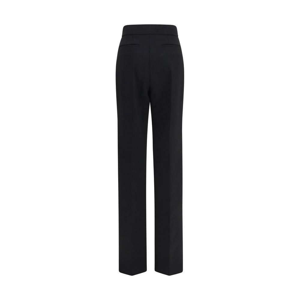 Black Wool Oves Aries Flared Pants