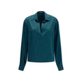 Blue Silk Dress Shirt