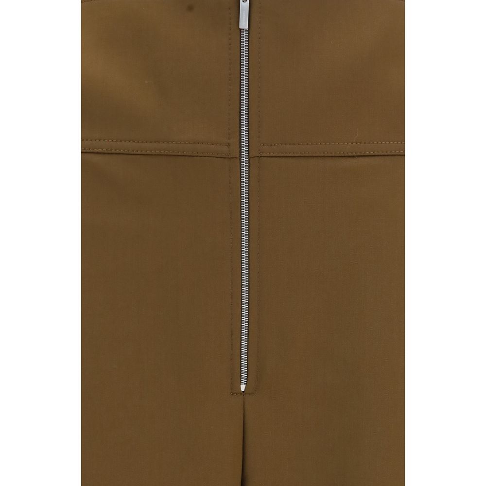 Brown Wool Oves Aries Casual Pants