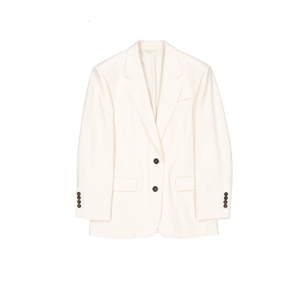 White Viscose Blazer