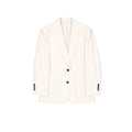 White Viscose Blazer