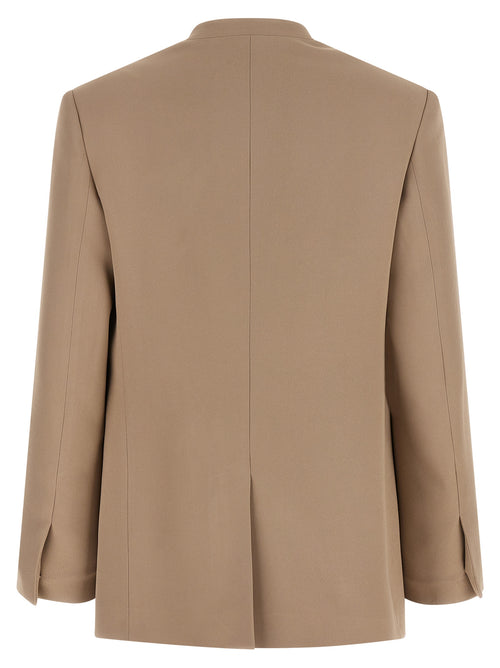 Beige Acetate Blazer