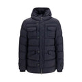 Black Polyester Full-Length Jacket