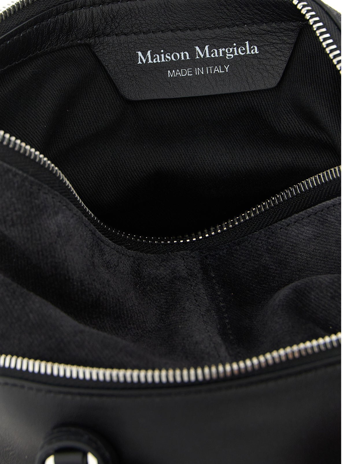 Black Calfskin Shoulder Bag