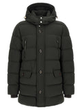 Bicolor Wool Full-Length Jacket