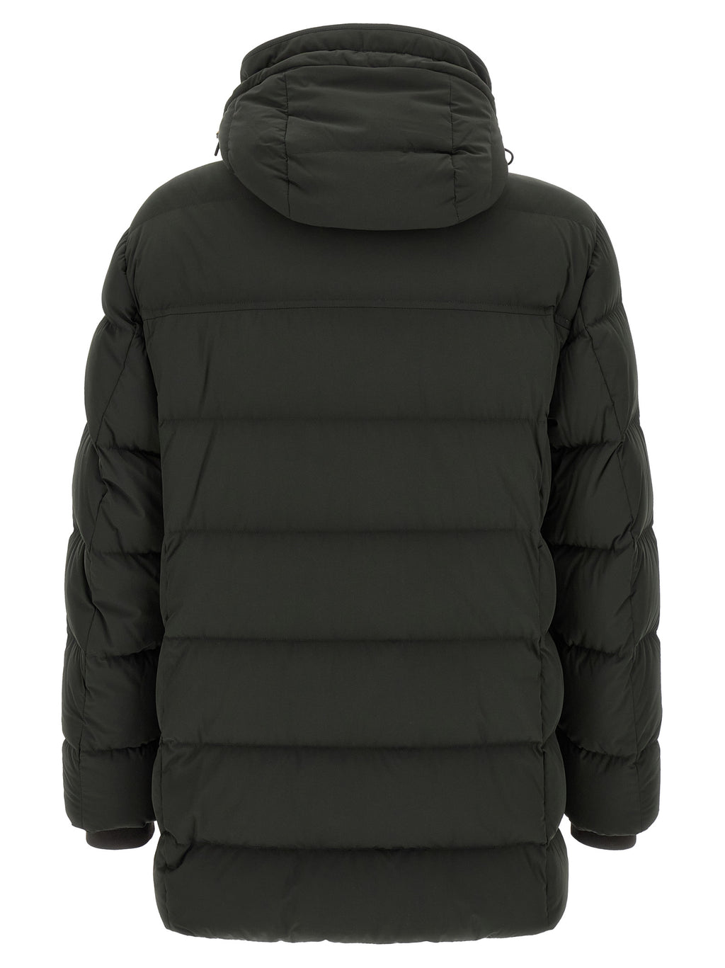 Bicolor Wool Full-Length Jacket