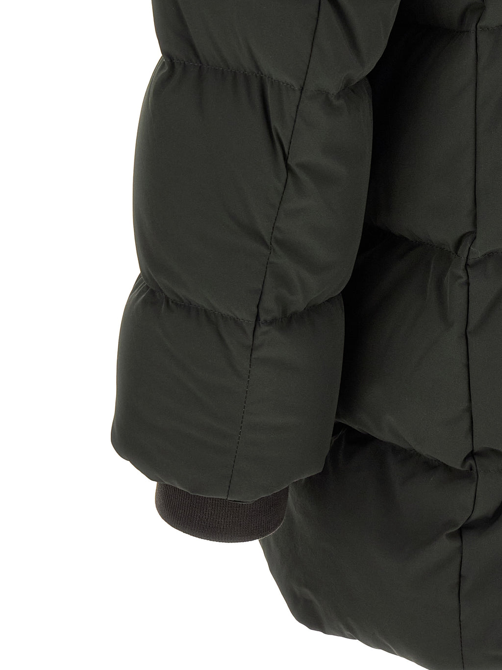 Bicolor Wool Full-Length Jacket