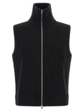 Black Wool Sleeveles Sweater