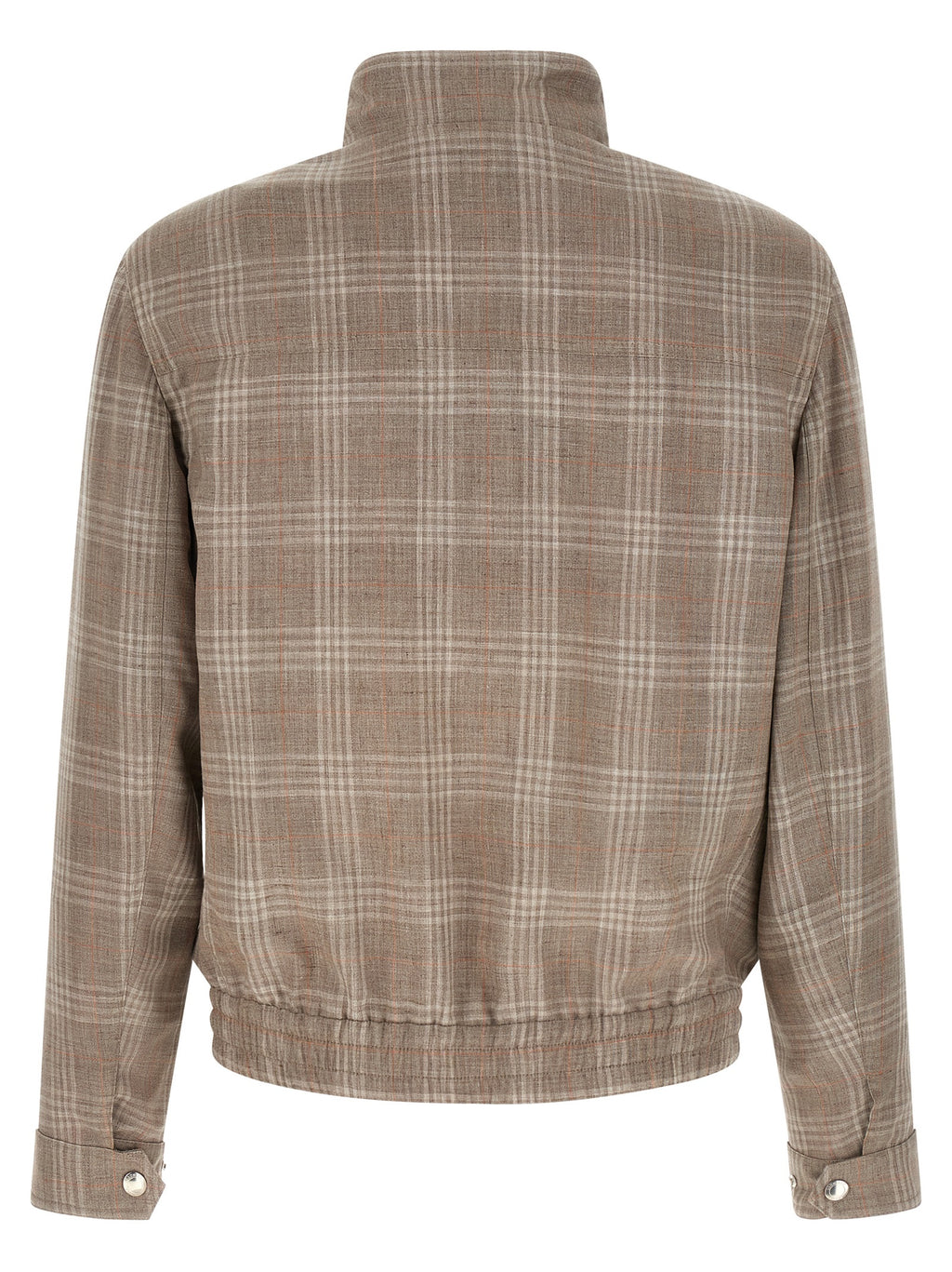Brown Wool Full-Length Jacket
