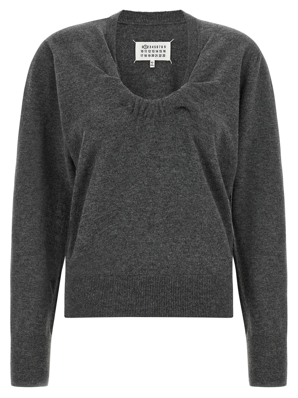 Gray Virgin Wool Cardigan