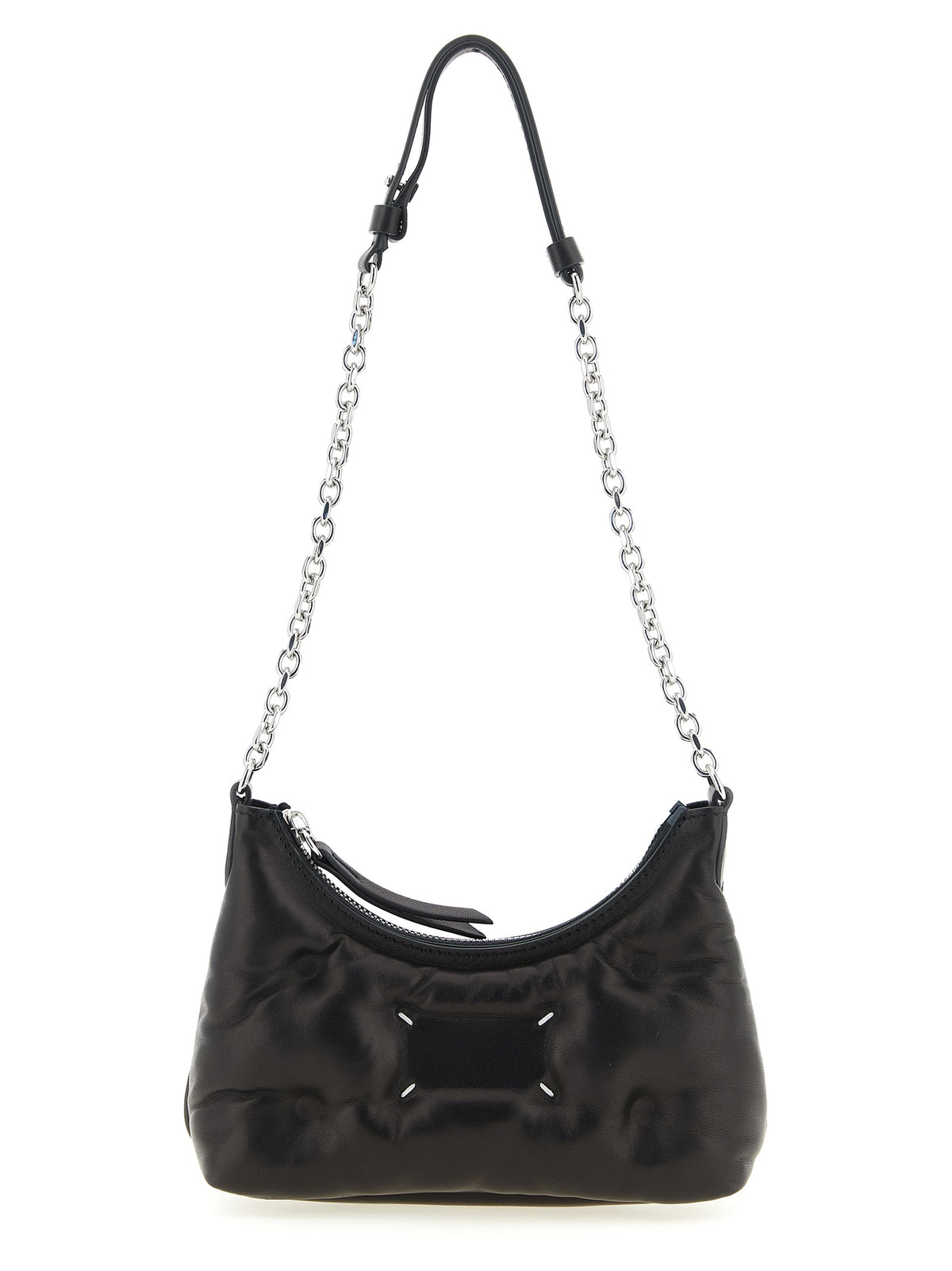 Black Lamb Leather Crossbody Bag