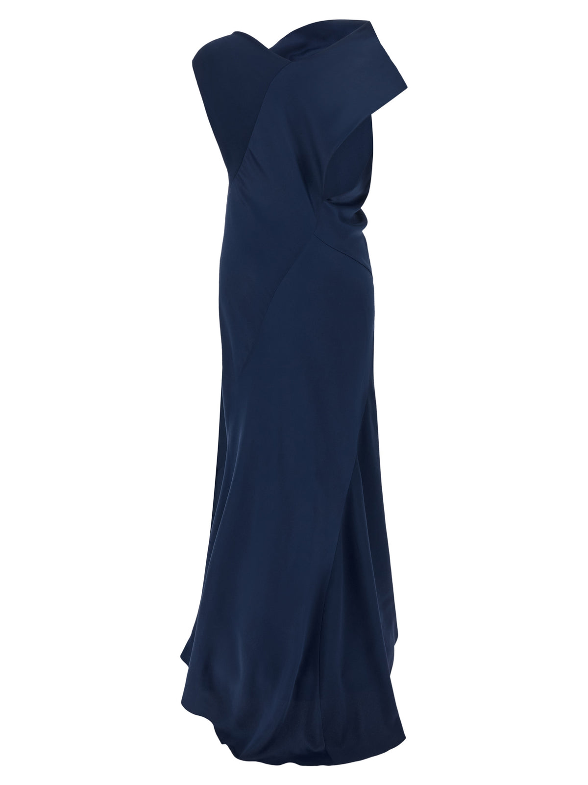 Blue Viscose Long Dress