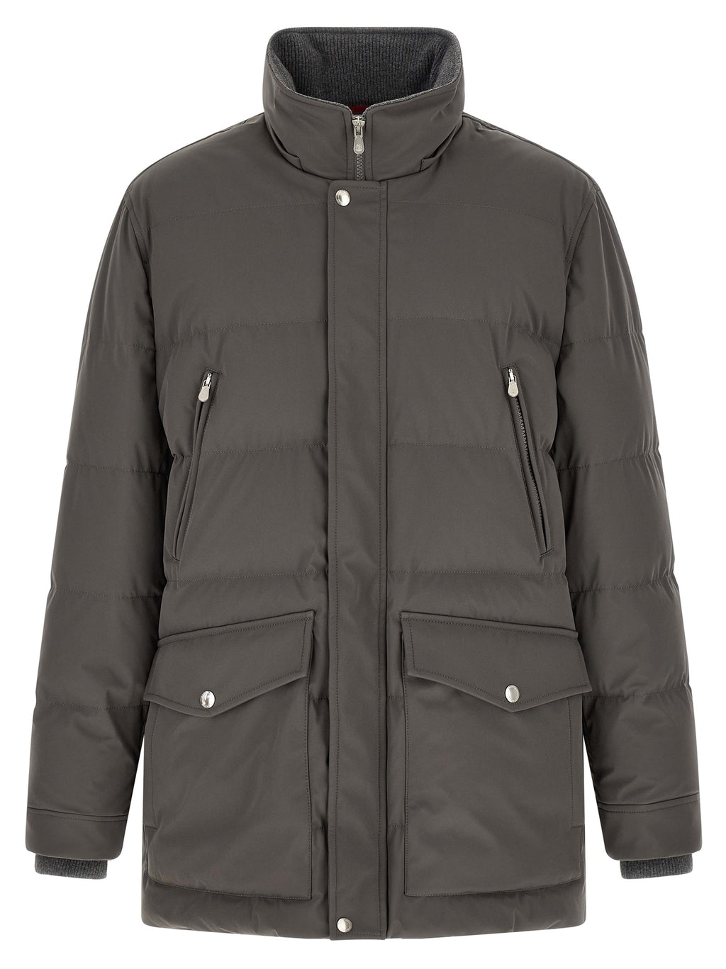 Gray Polyamide Parka