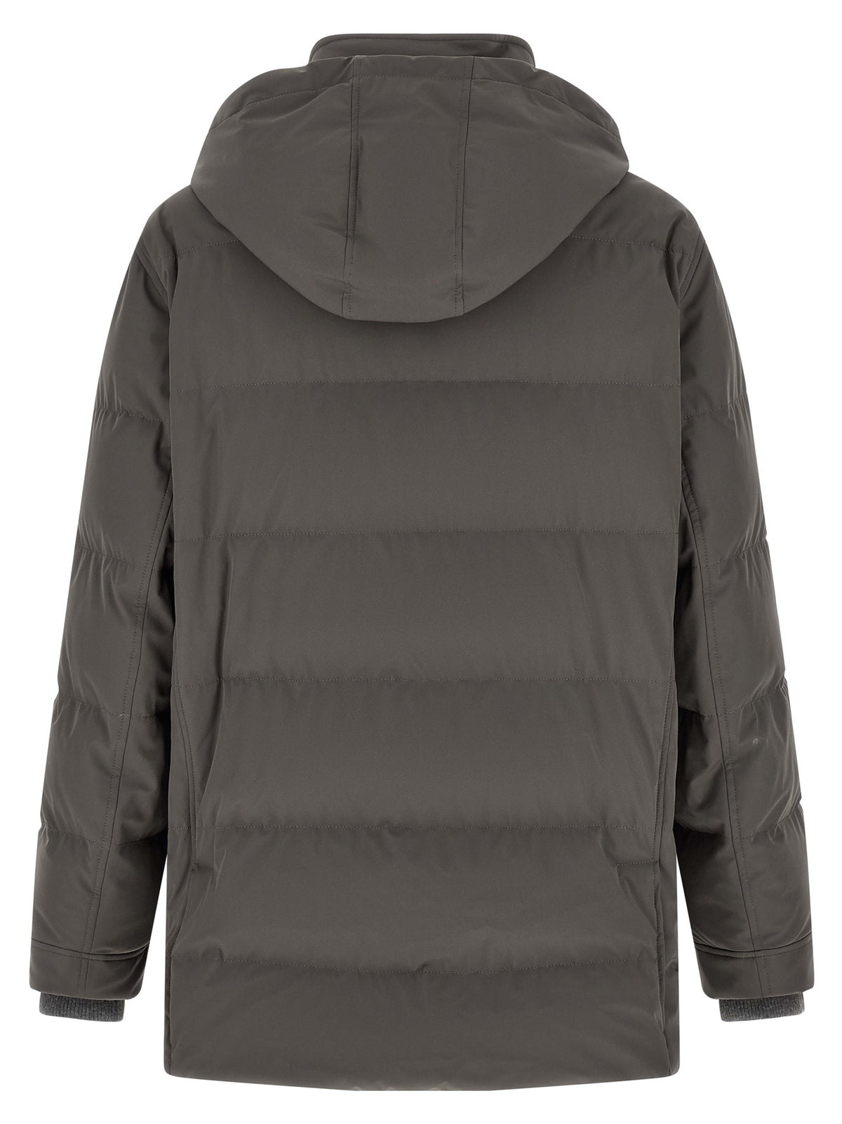 Gray Polyamide Parka