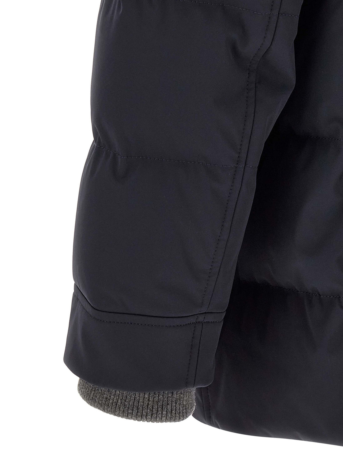 Blue Polyamide Parka