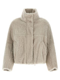 Beige Lamb Leather Full-Length Jacket
