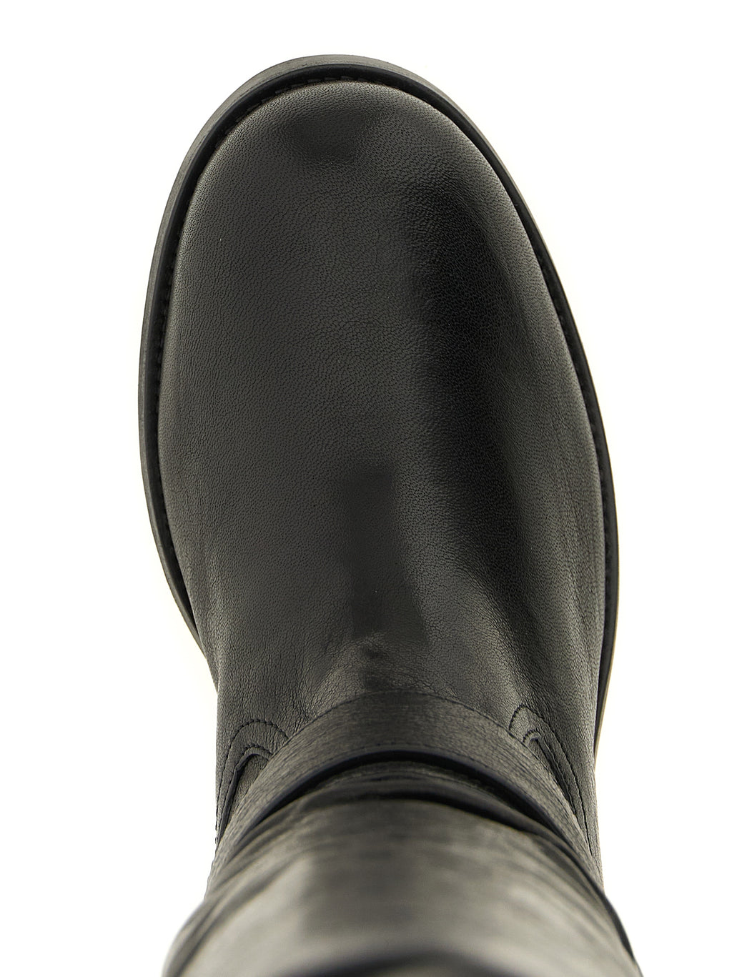 Black Leather Over The Knee