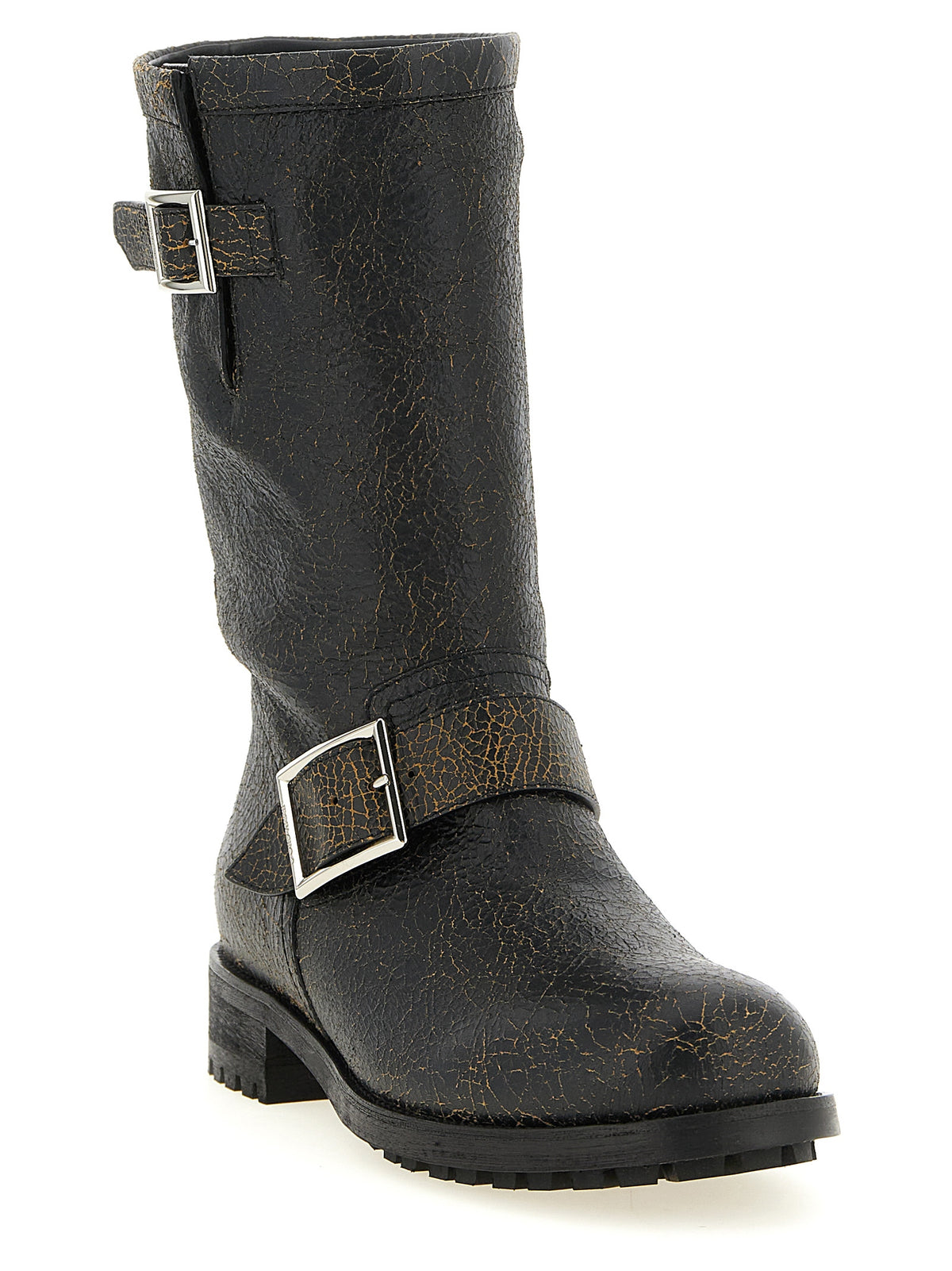 Black Leather Ankle Boots