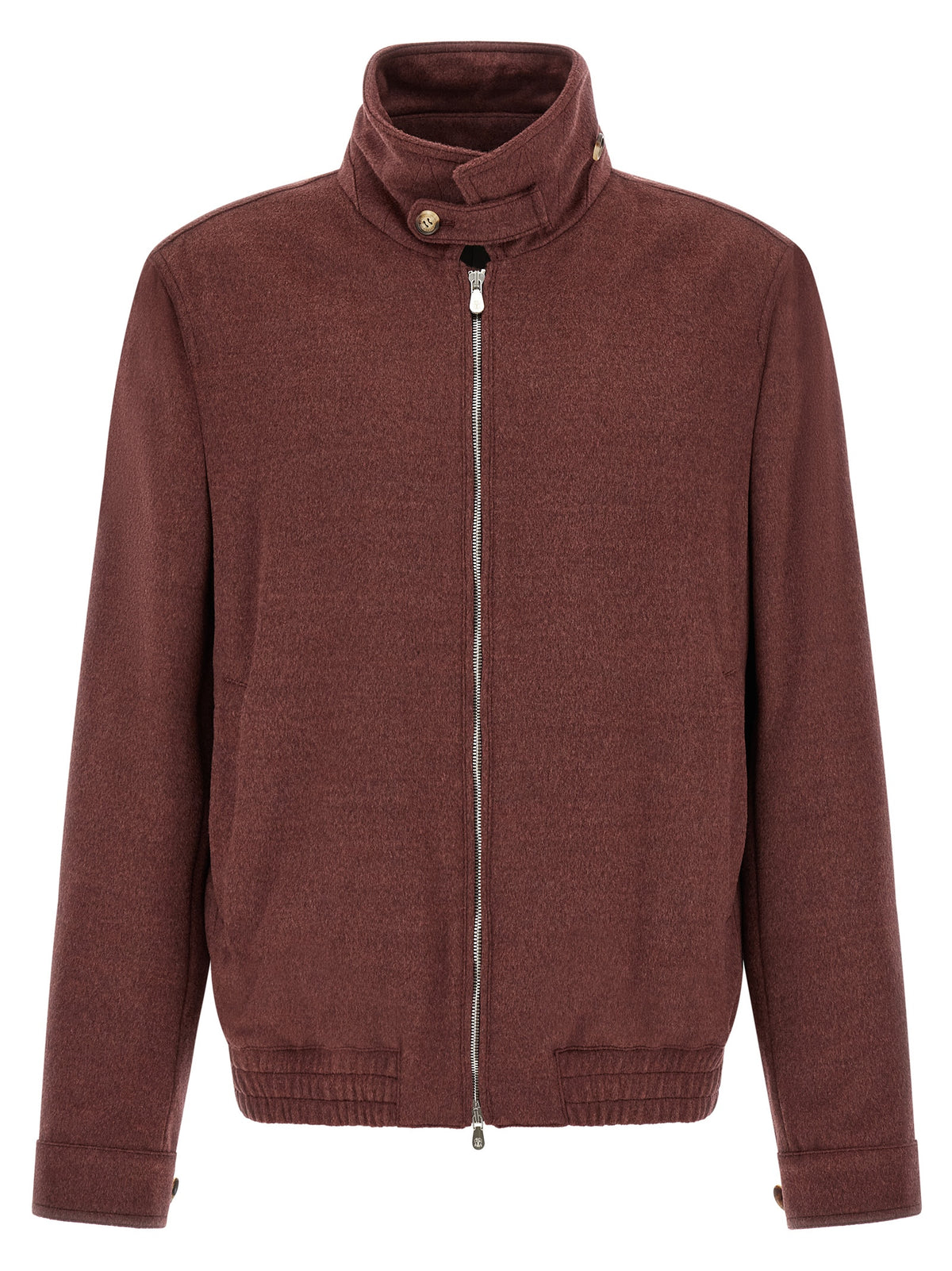 Bordeaux Virgin Wool Bomber