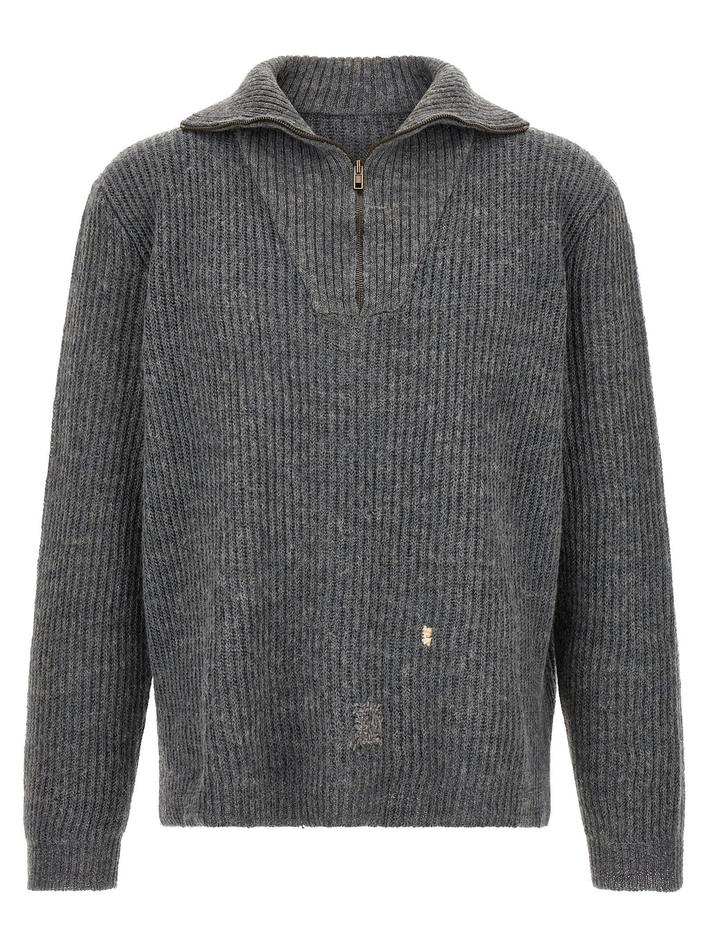 Gray Linen Cardigan