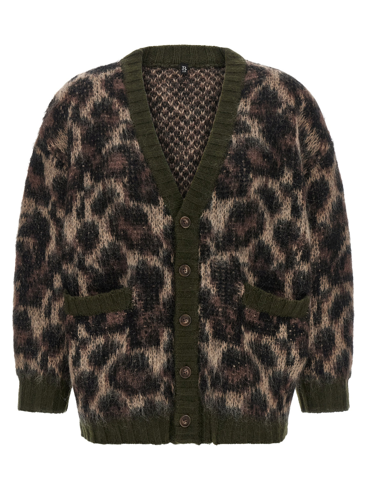Brown Nylon Cardigan