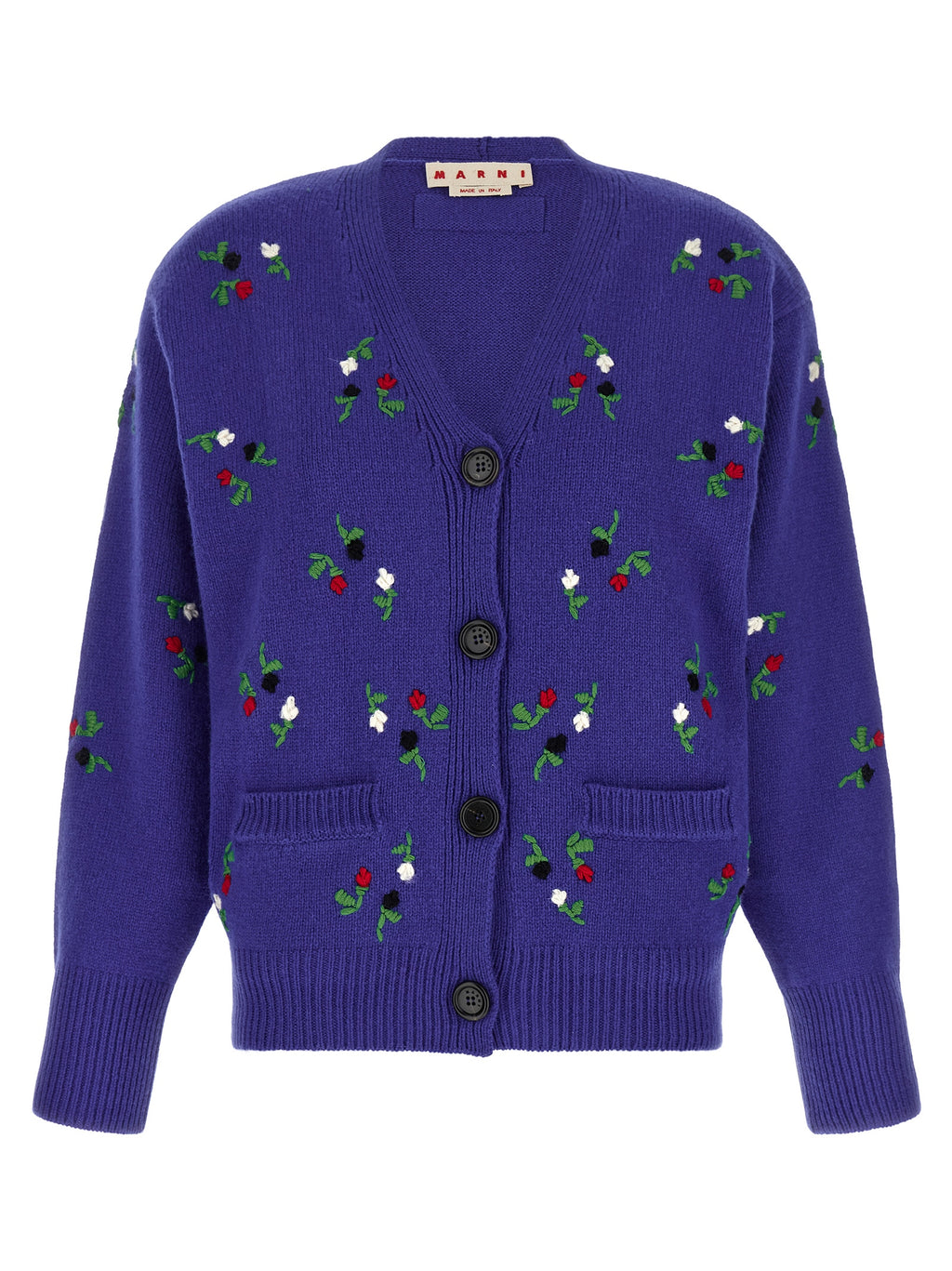 Blue Virgin Wool Cardigan