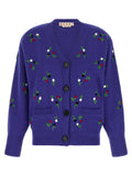 Blue Virgin Wool Cardigan