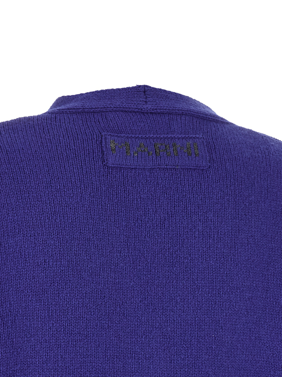 Blue Virgin Wool Cardigan
