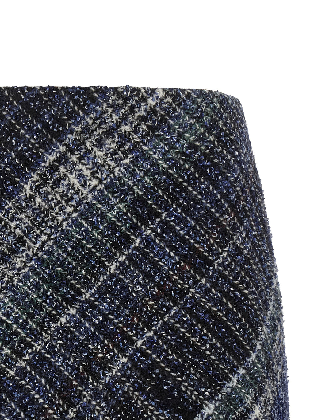 Blue Wool Long Skirt