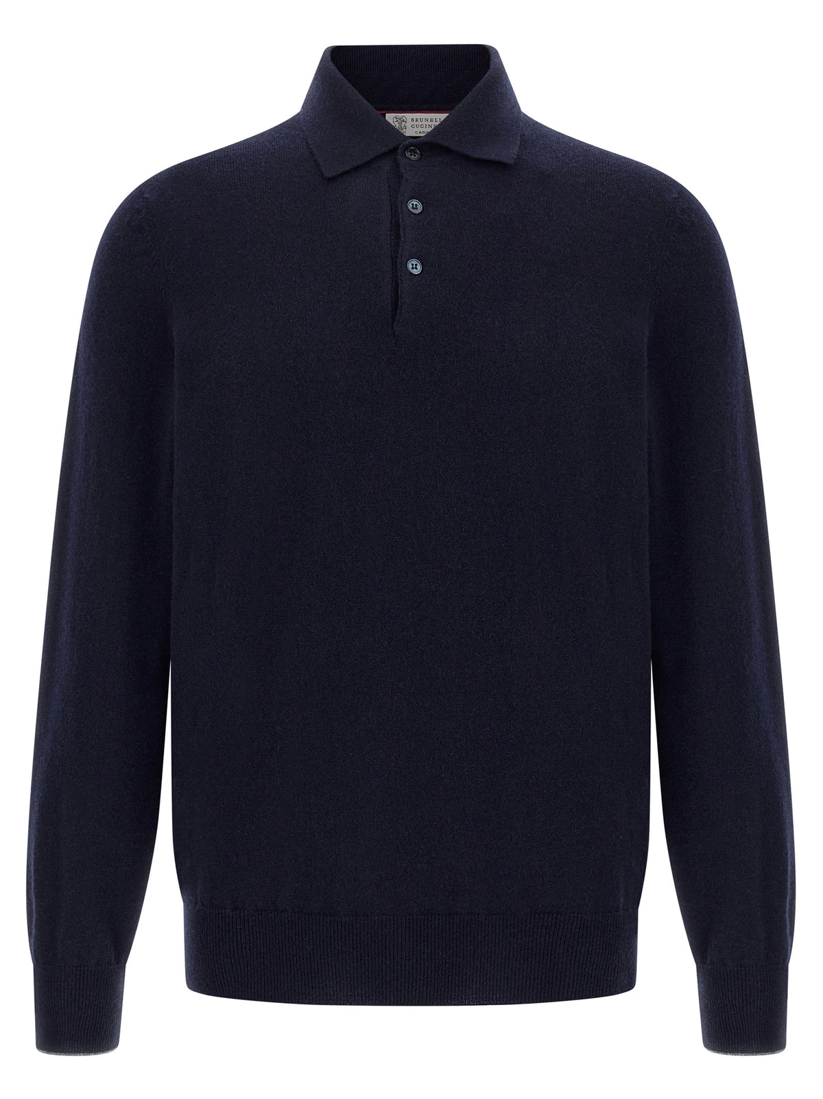 Blue Cashmere Polo Shirt