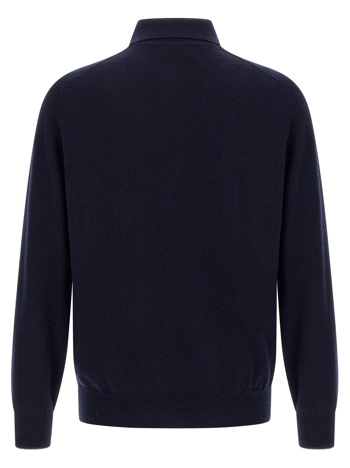 Blue Cashmere Polo Shirt