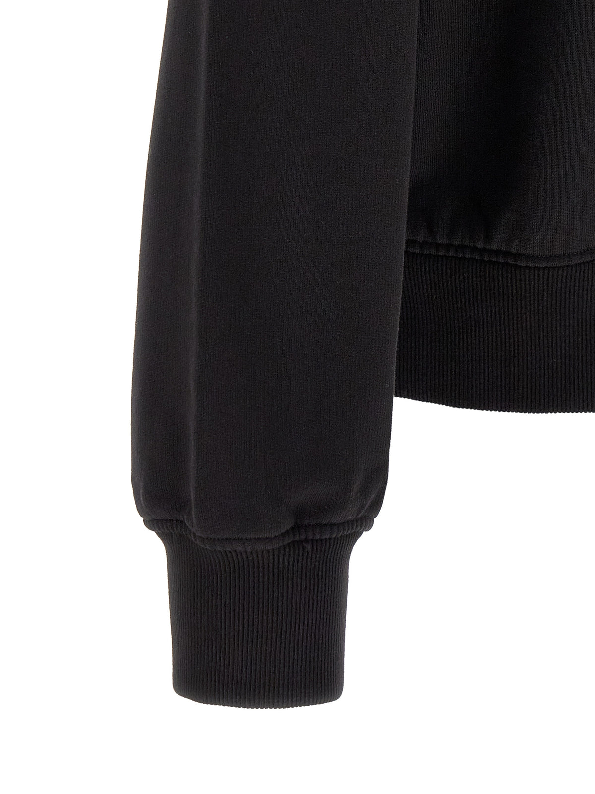 Black Cotton Sweatshirt