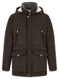 Brown Polyamide Parka