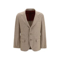Beige Cotton Blazer