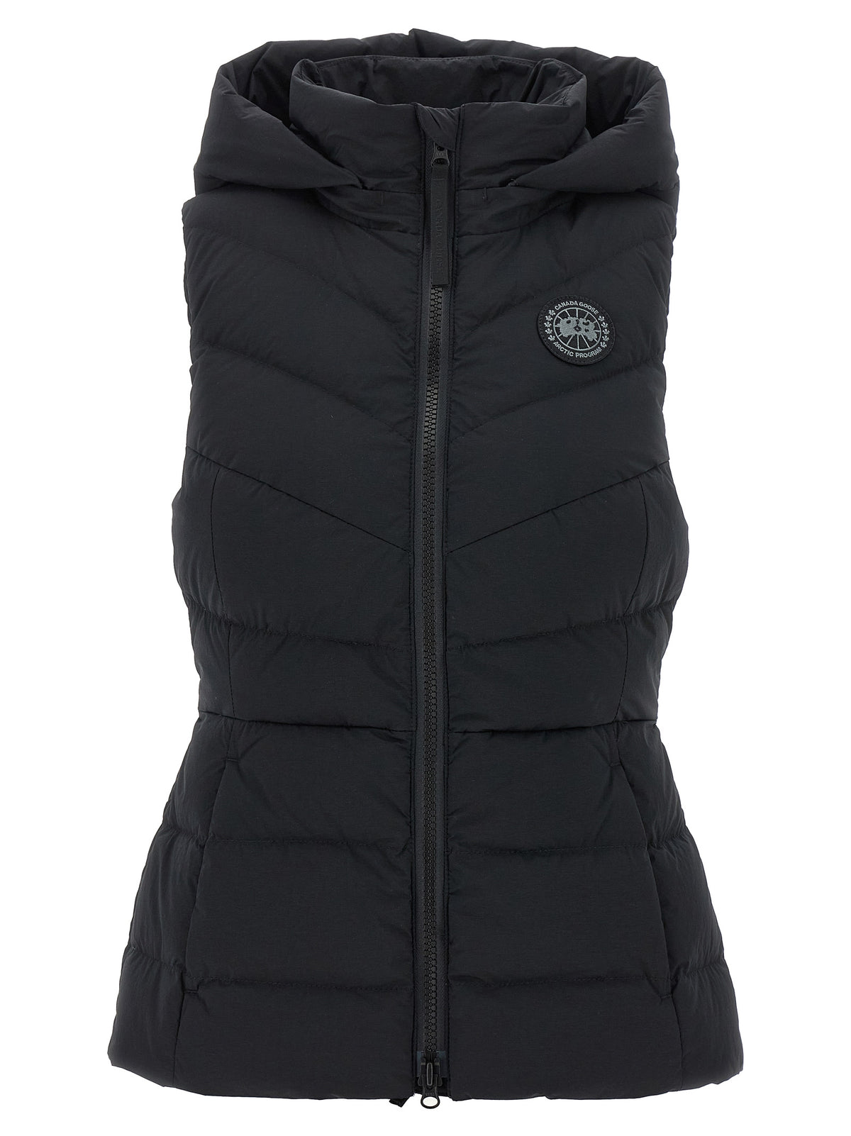 Black Polyamide Sleeveless Jacket