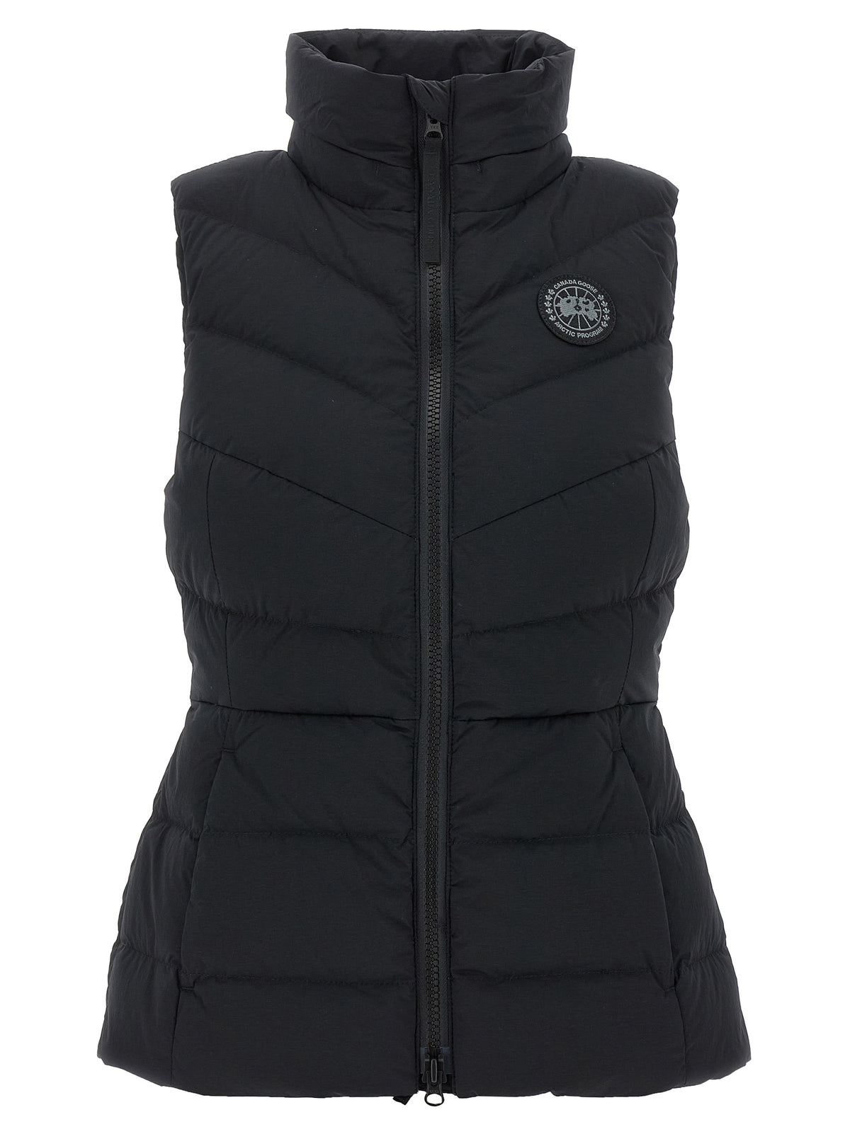 Black Polyamide Sleeveless Jacket